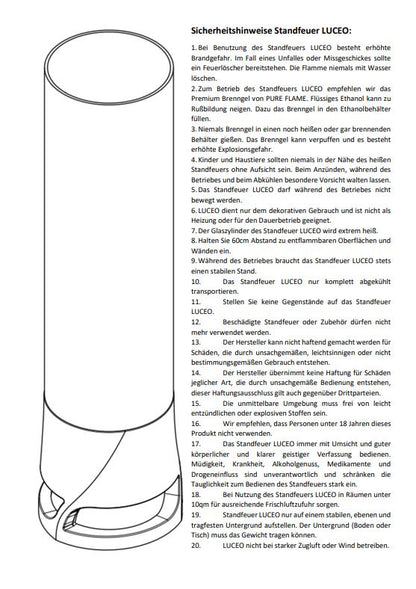 Tischkamin Standfeuer LUCEO - BETOLZ - Indoor / Outdoor